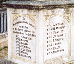 Unstone War Memorial